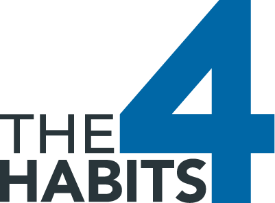 The 4 Habits logo in black and blue