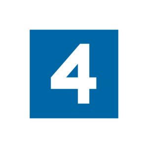 The 4 Habits logo in blue and white